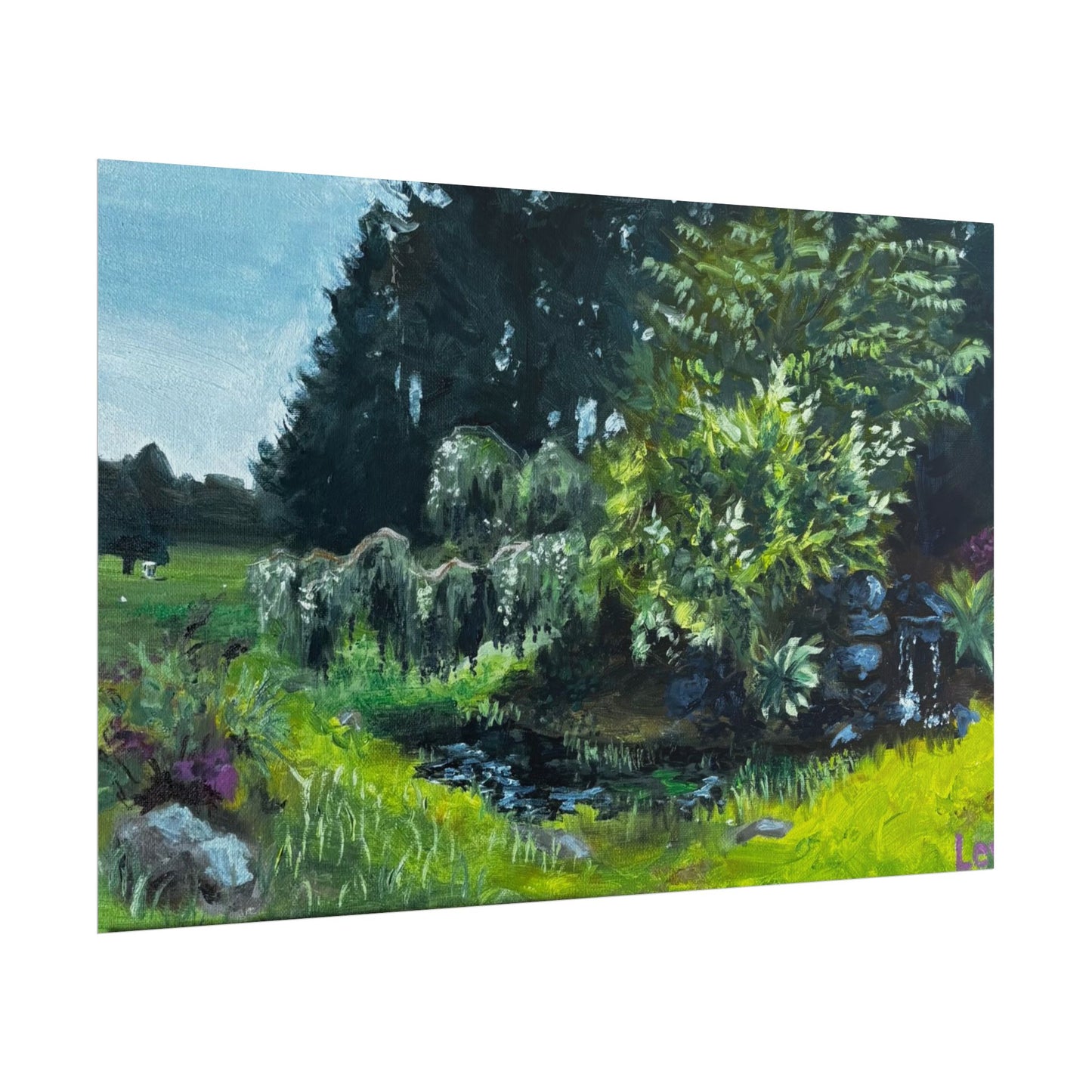 Lake Padden putting green view