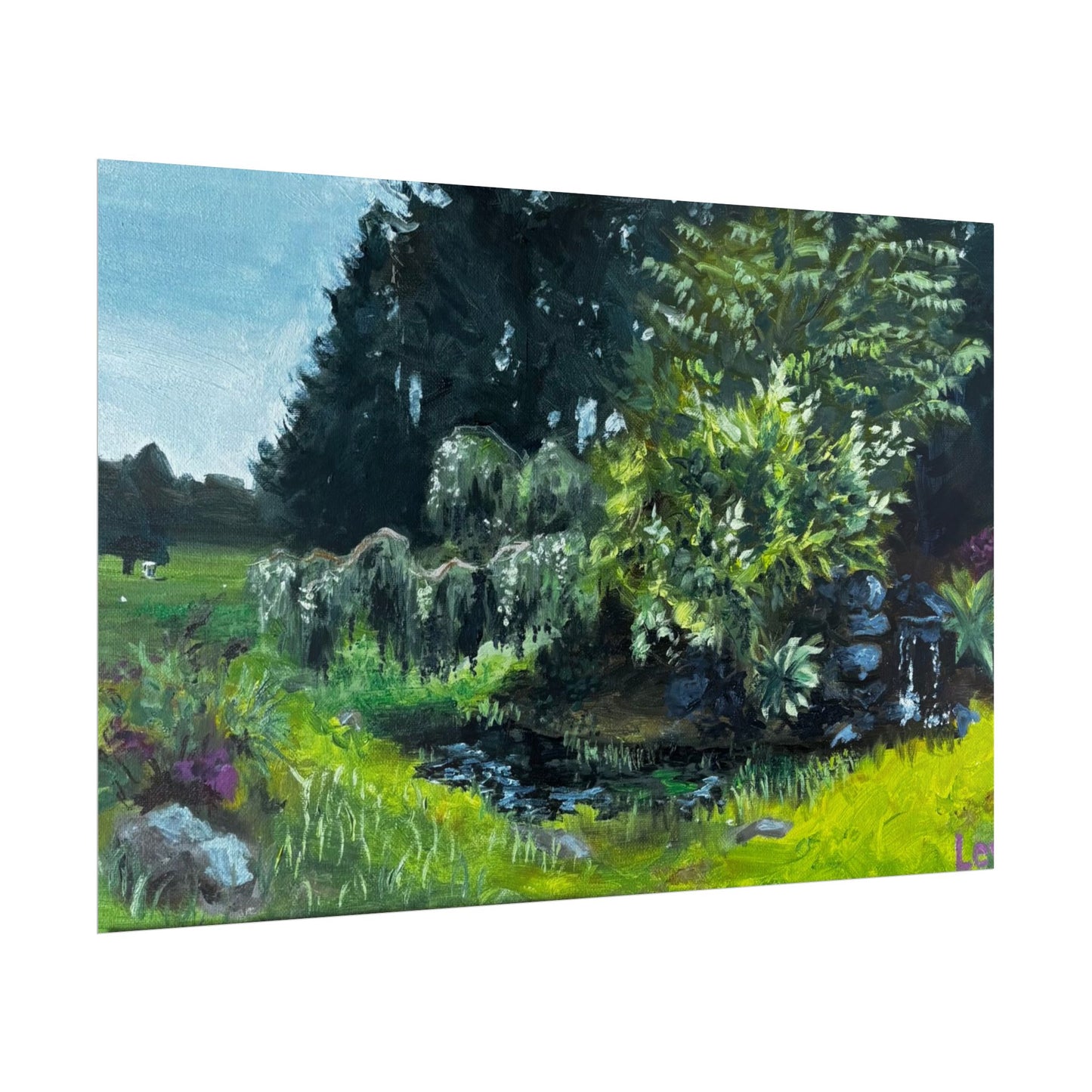 Lake Padden putting green view